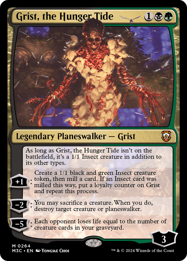 Grist, the Hunger Tide (Ripple Foil) [Modern Horizons 3 Commander] | Exor Games Dartmouth