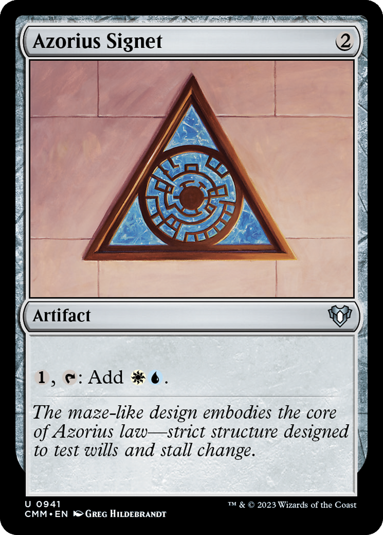 Azorius Signet [Commander Masters] | Exor Games Dartmouth