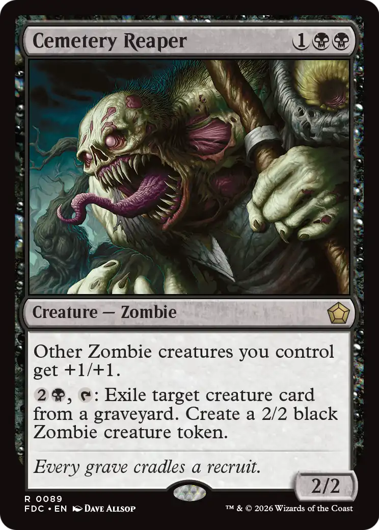 Cemetery Reaper [Foundations Commander] | Exor Games Dartmouth