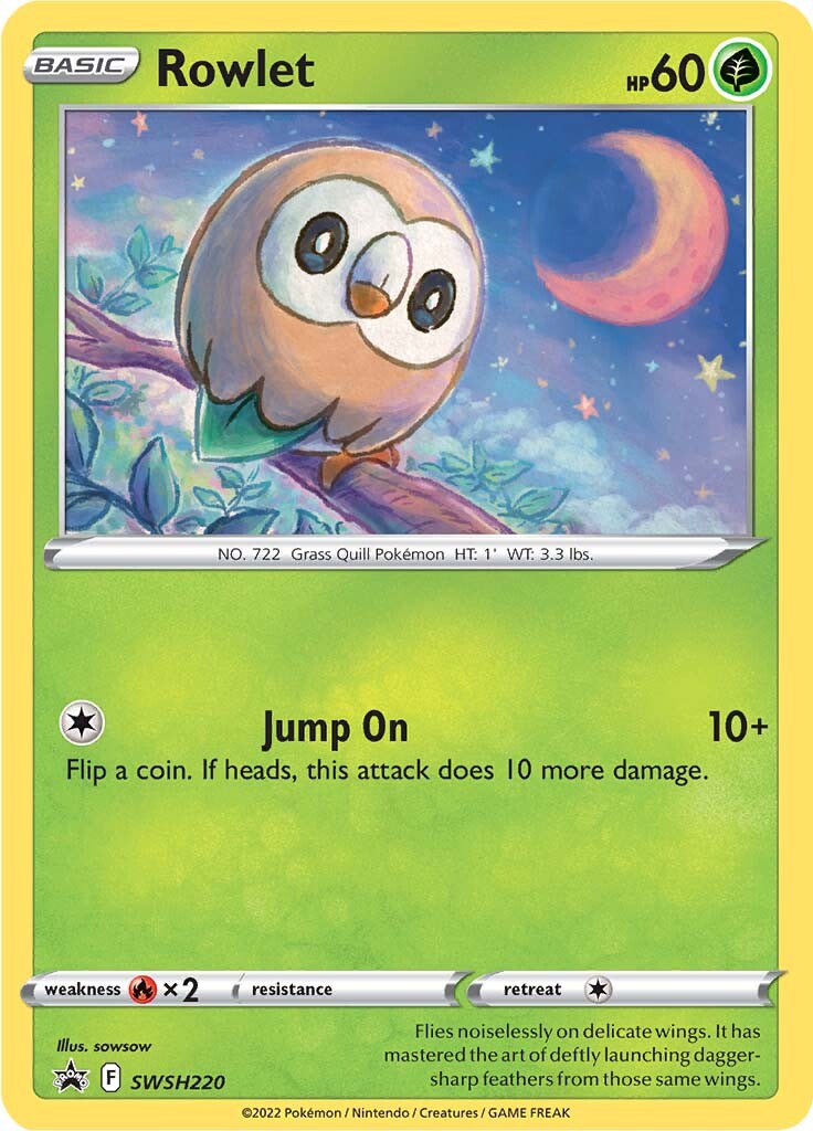 Rowlet (SWSH220) [Sword & Shield: Black Star Promos] | Exor Games Dartmouth