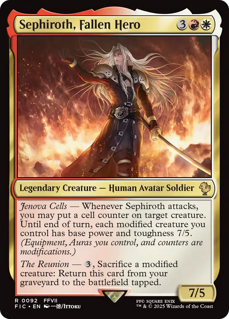 Sephiroth, Fallen Hero [FINAL FANTASY Commander] | Exor Games Dartmouth