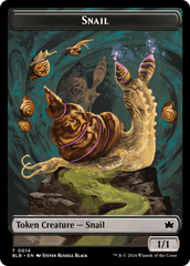 Snail // Thundertrap Trainer Double-Sided Token [Bloomburrow Tokens] | Exor Games Dartmouth