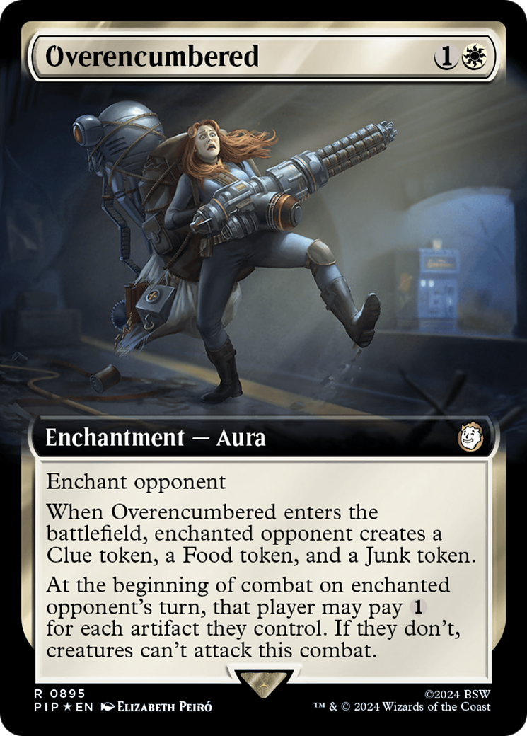 Overencumbered (Extended Art) (Surge Foil) [Fallout] | Exor Games Dartmouth