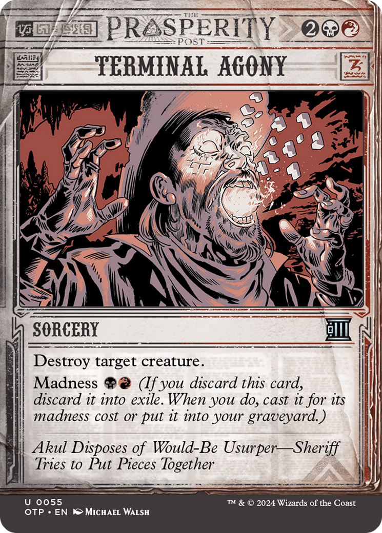 Terminal Agony [Outlaws of Thunder Junction: Breaking News] | Exor Games Dartmouth