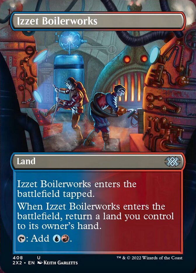 Izzet Boilerworks (Borderless Alternate Art) [Double Masters 2022] | Exor Games Dartmouth