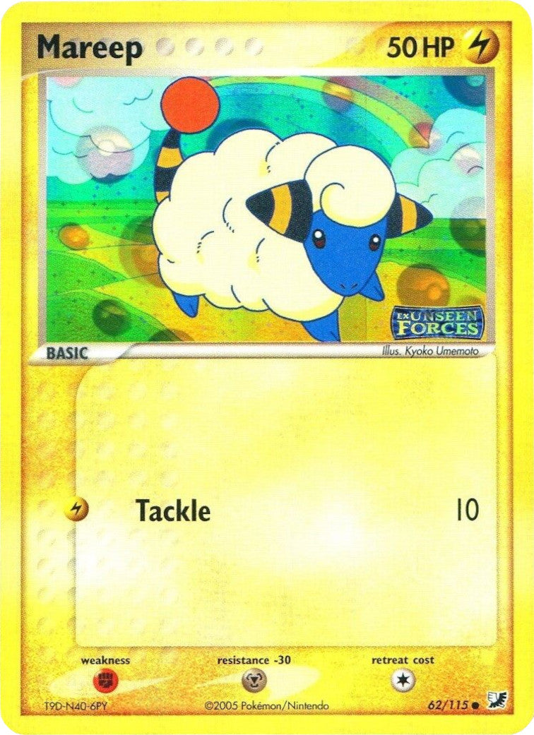 Mareep (62/115) (Stamped) [EX: Unseen Forces] | Exor Games Dartmouth