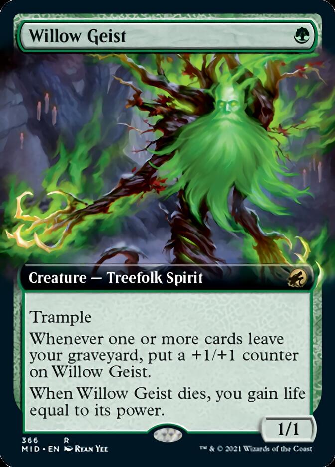 Willow Geist (Extended Art) [Innistrad: Midnight Hunt] | Exor Games Dartmouth