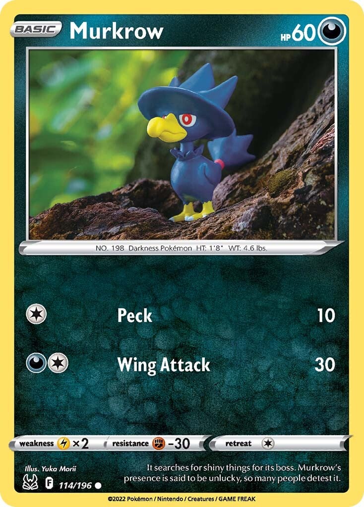 Murkrow (114/196) [Sword & Shield: Lost Origin] | Exor Games Dartmouth