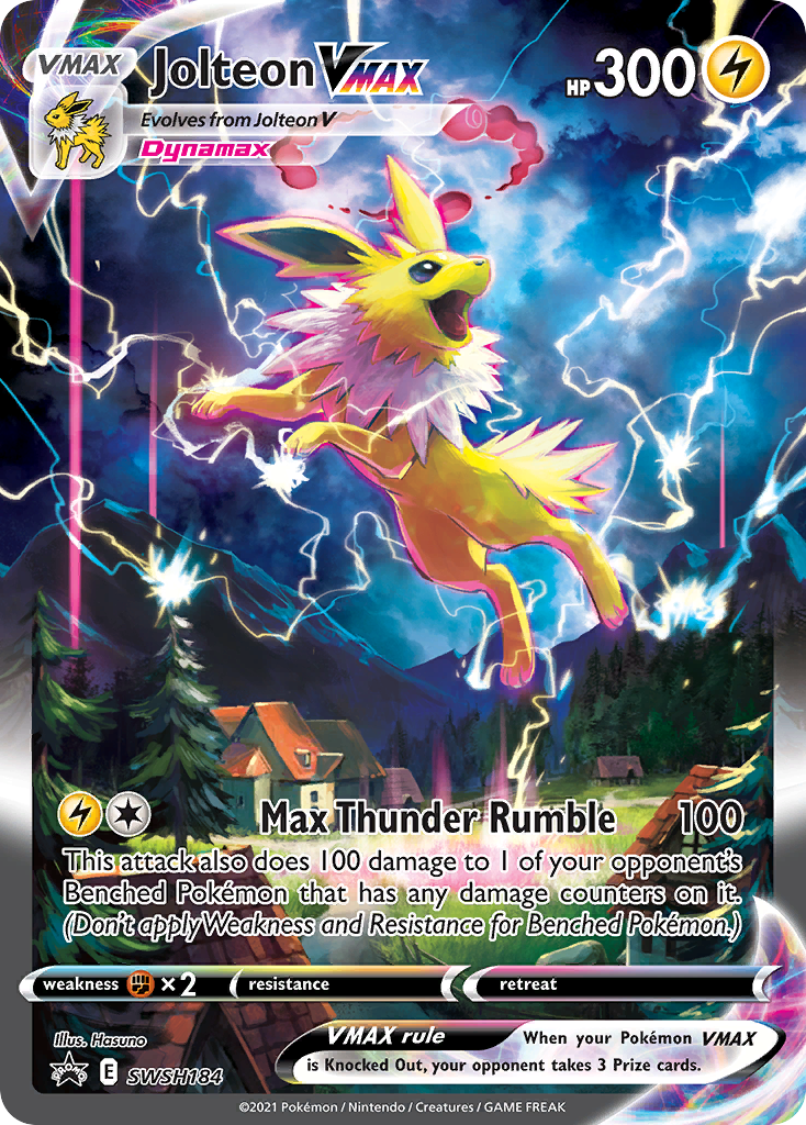 Jolteon VMAX (SWSH184) (Jumbo Card) [Sword & Shield: Black Star Promos] | Exor Games Dartmouth