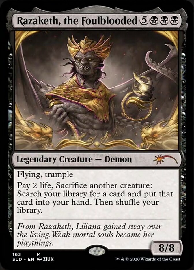 Razaketh, the Foulblooded (Foil Etched) [Secret Lair Drop Series] | Exor Games Dartmouth