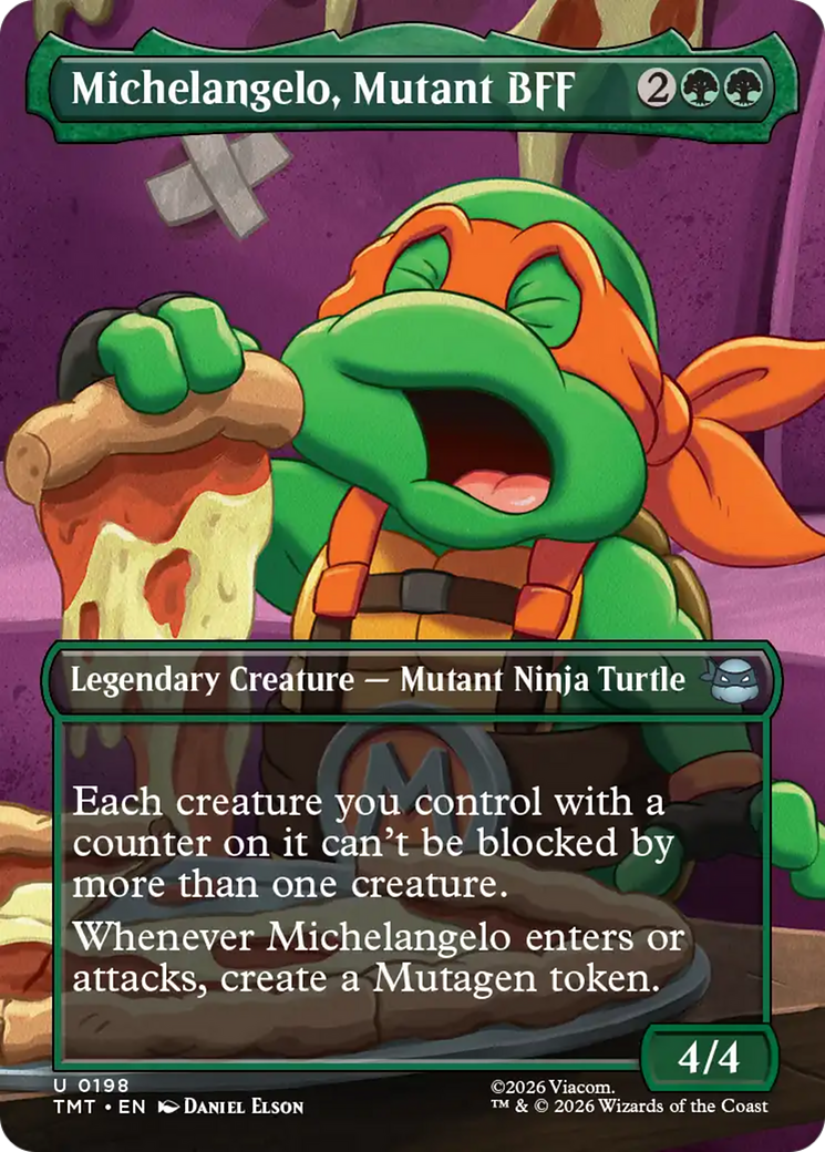 Michelangelo, Mutant BFF (Borderless) [Teenage Mutant Ninja Turtles] | Exor Games Dartmouth