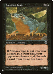 Noxious Toad [The List] | Exor Games Dartmouth