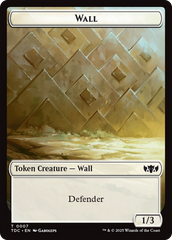 Wall // Spider Double-Sided Token [Tarkir: Dragonstorm Commander Tokens] | Exor Games Dartmouth