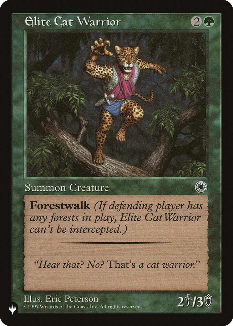 Elite Cat Warrior (Flavor Text) [The List Reprints] | Exor Games Dartmouth