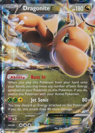 Dragonite EX (74/111) (Jumbo Card) [XY: Furious Fists] | Exor Games Dartmouth