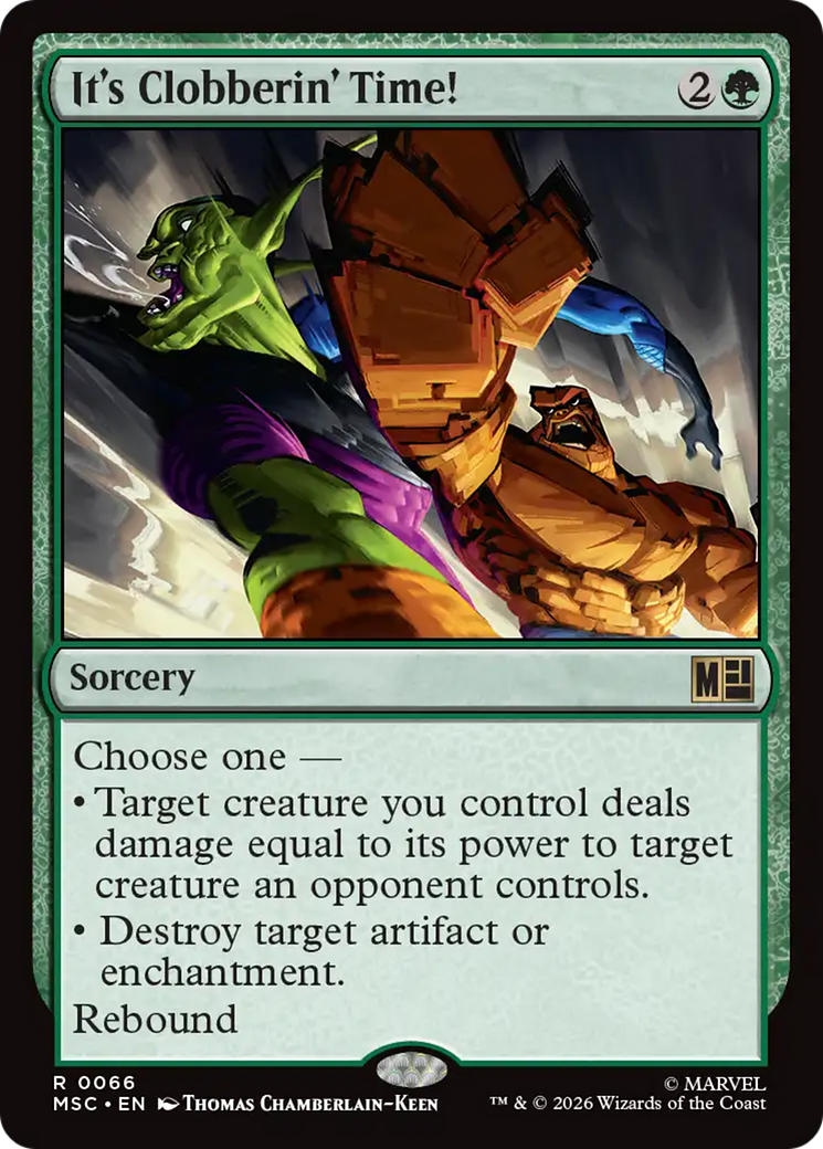 It's Clobberin' Time! (Surge Foil) [Marvel Super Heroes Commander] | Exor Games Dartmouth
