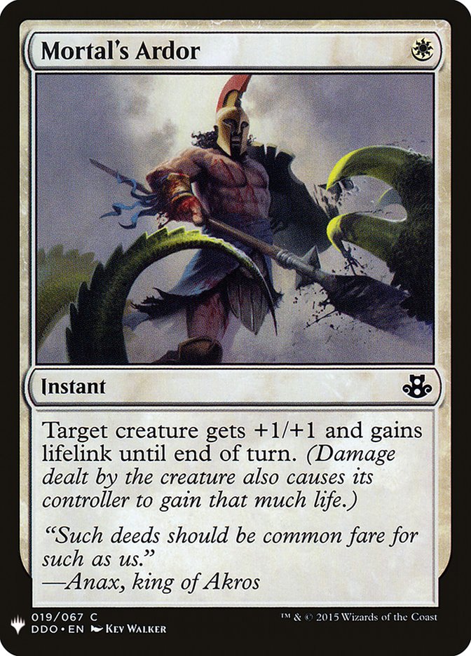 Mortal's Ardor [Mystery Booster] | Exor Games Dartmouth