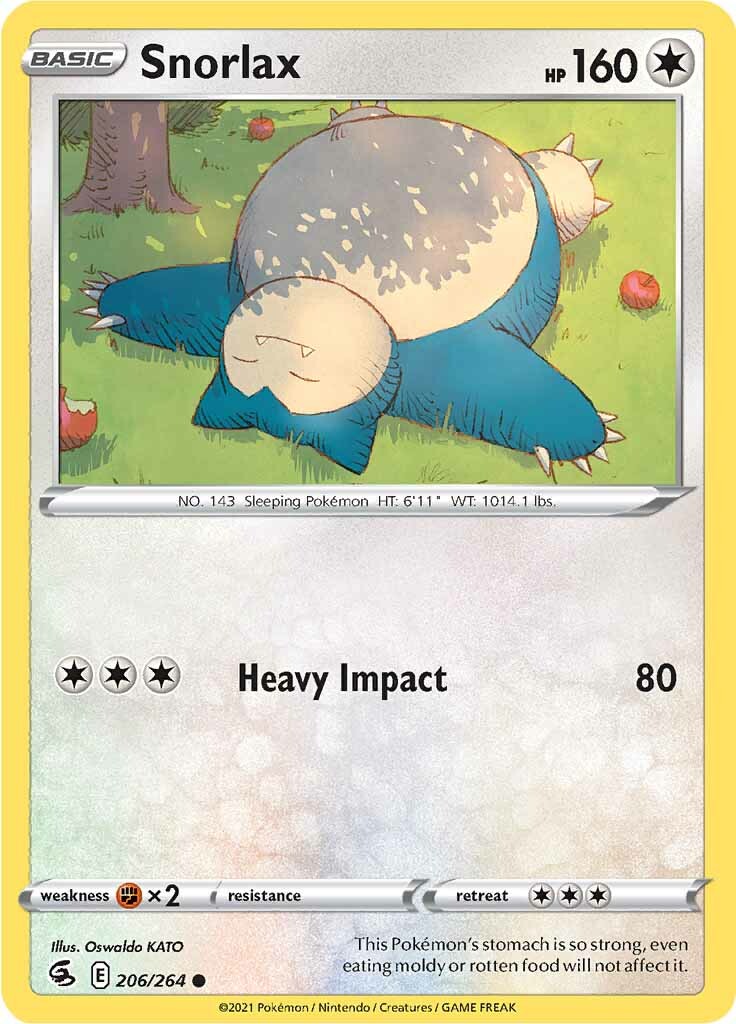 Snorlax (206/264) [Sword & Shield: Fusion Strike] | Exor Games Dartmouth