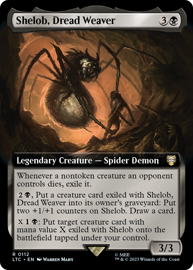 Shelob, Dread Weaver (Extended Art) [The Lord of the Rings: Tales of Middle-Earth Commander] | Exor Games Dartmouth