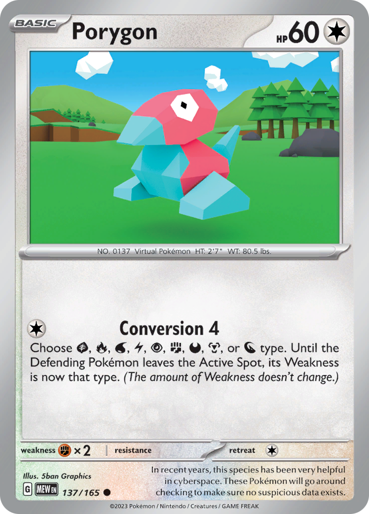 Porygon (137/165) [Scarlet & Violet: 151] | Exor Games Dartmouth