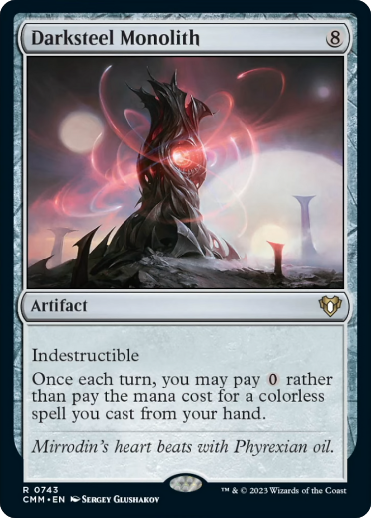 Darksteel Monolith [Commander Masters] | Exor Games Dartmouth