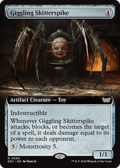 Giggling Skitterspike (Extended Art) [Duskmourn: House of Horror Commander] | Exor Games Dartmouth