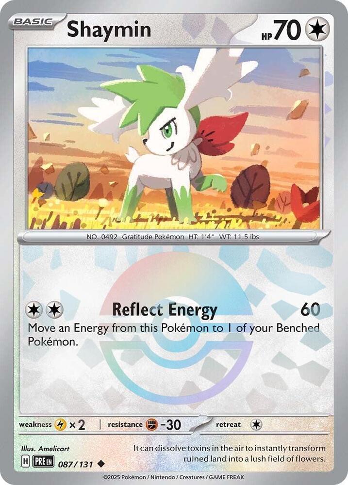 Shaymin (087/131) (Poke Ball Pattern) [Scarlet & Violet: Prismatic Evolutions] | Exor Games Dartmouth