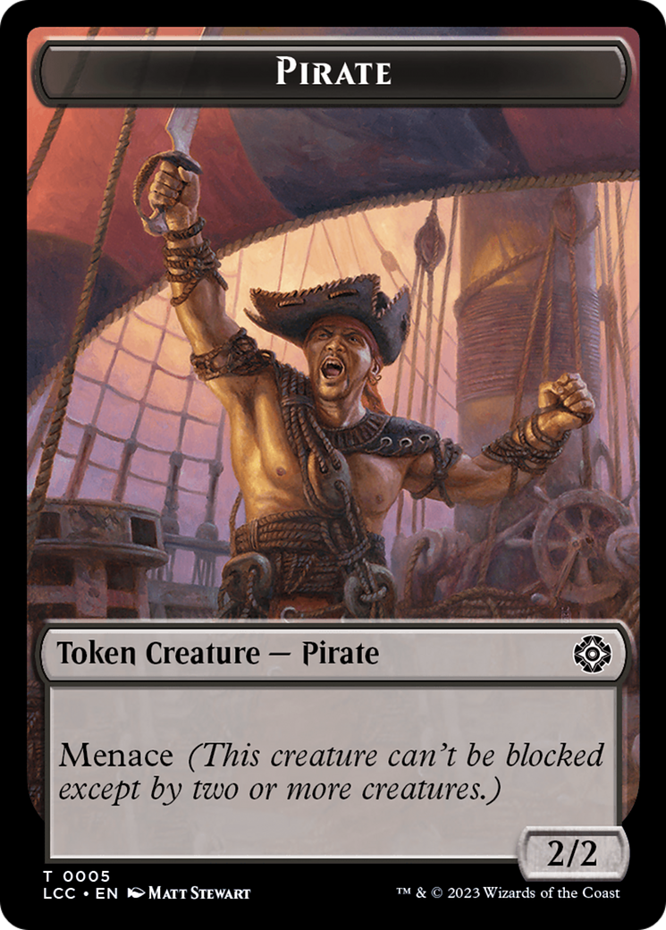 City's Blessing // Pirate (0005) Double-Sided Token [The Lost Caverns of Ixalan Commander Tokens] | Exor Games Dartmouth