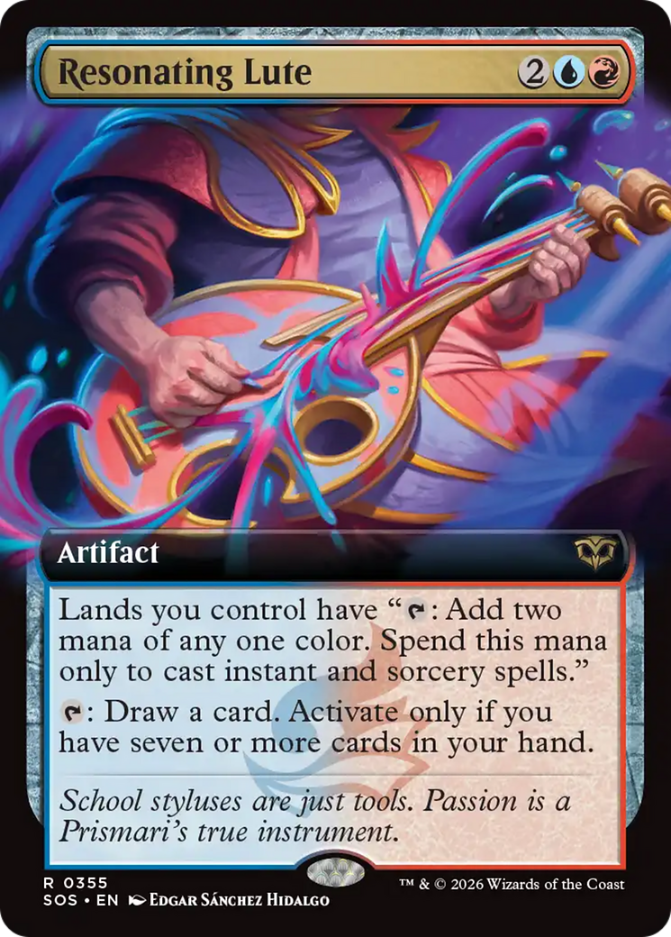 Resonating Lute (Extended Art) [Secrets of Strixhaven] | Exor Games Dartmouth
