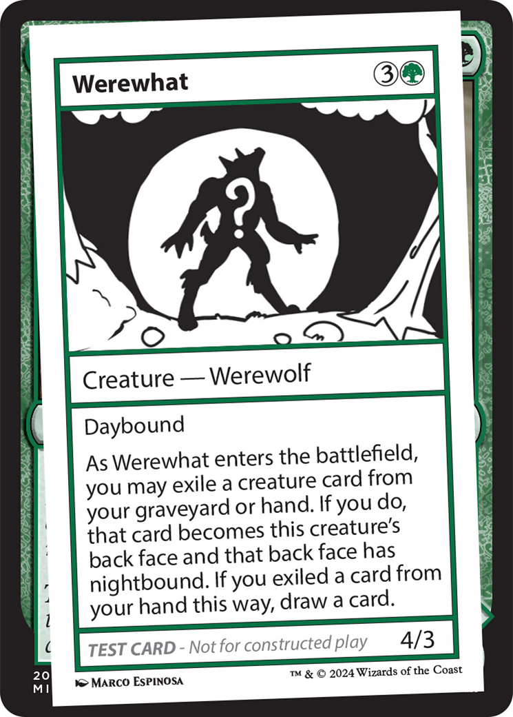 Werewhat [Mystery Booster 2 Playtest Cards] | Exor Games Dartmouth