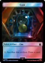 Copy // Clue (0055) Double-Sided Token (Surge Foil) [Doctor Who Tokens] | Exor Games Dartmouth