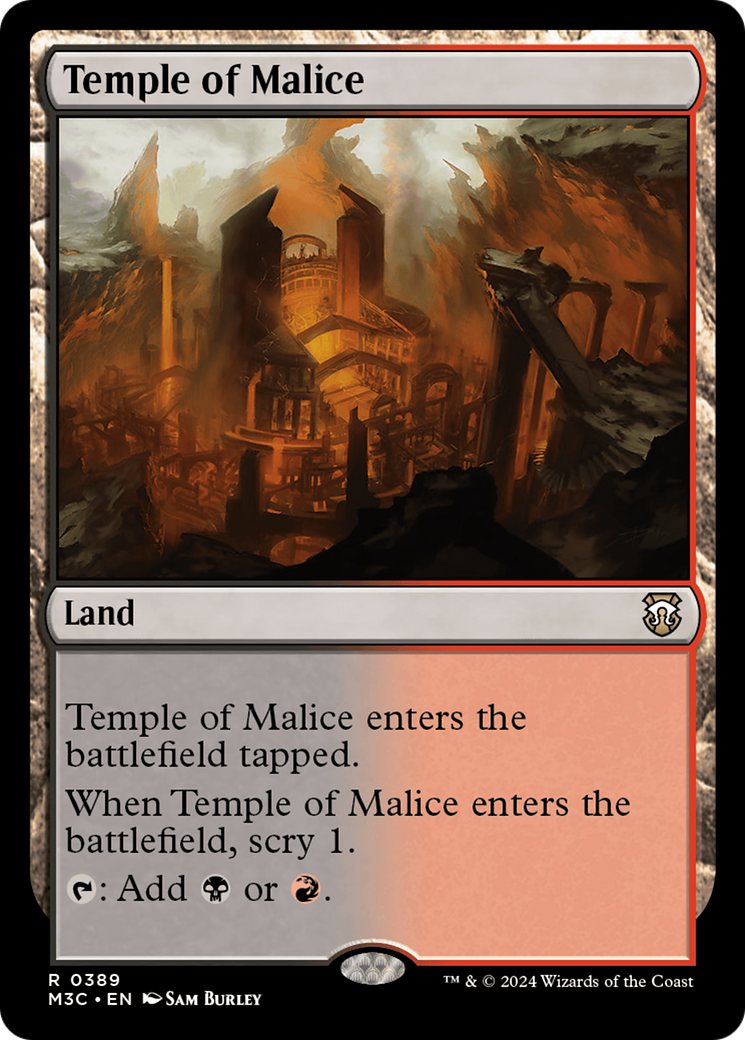 Temple of Malice (Ripple Foil) [Modern Horizons 3 Commander] | Exor Games Dartmouth