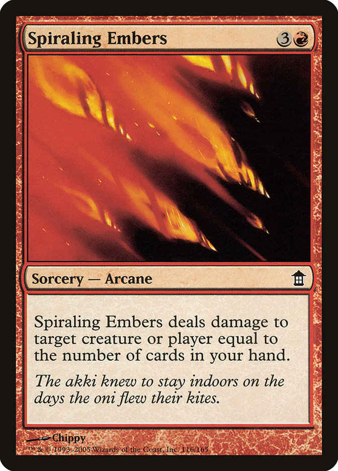 Spiraling Embers [Saviors of Kamigawa] | Exor Games Dartmouth
