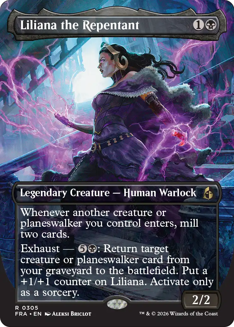 Liliana the Repentant (Borderless) [Reality Fracture] | Exor Games Dartmouth