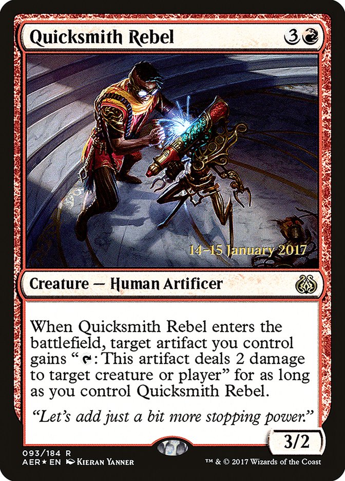 Quicksmith Rebel [Aether Revolt Prerelease Promos] | Exor Games Dartmouth