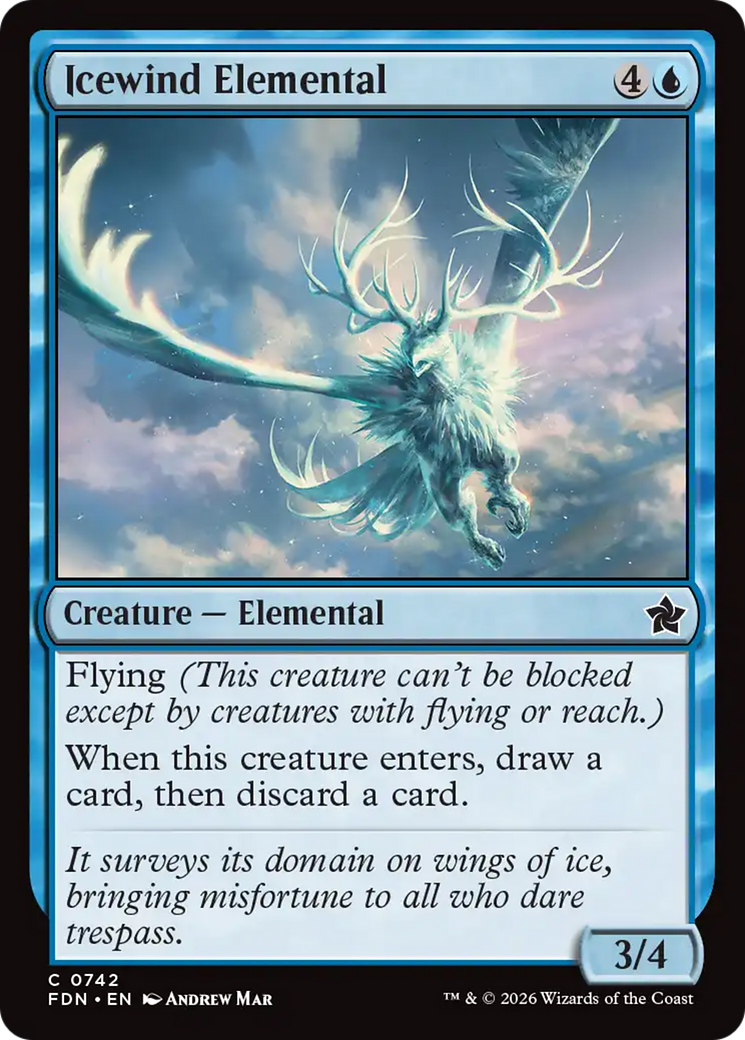 Icewind Elemental (0742) [Foundations] | Exor Games Dartmouth