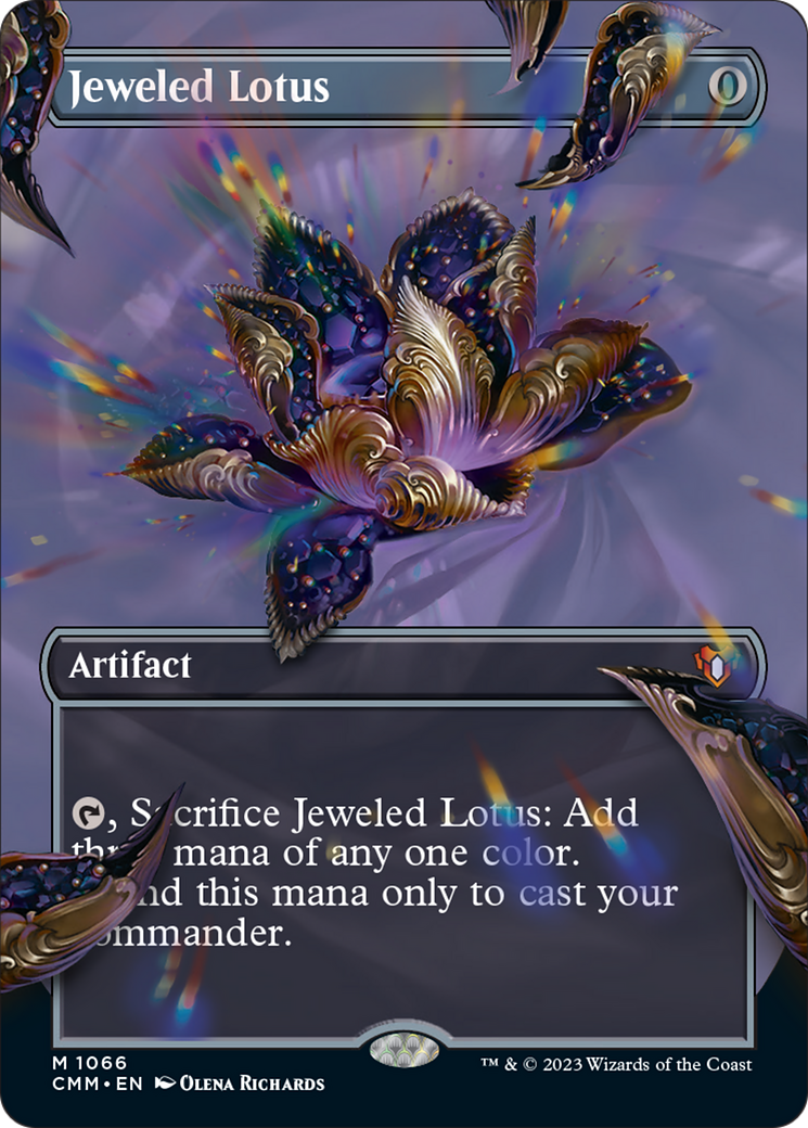Jeweled Lotus (Borderless Textured Foil Frame Break) [Commander Masters] | Exor Games Dartmouth