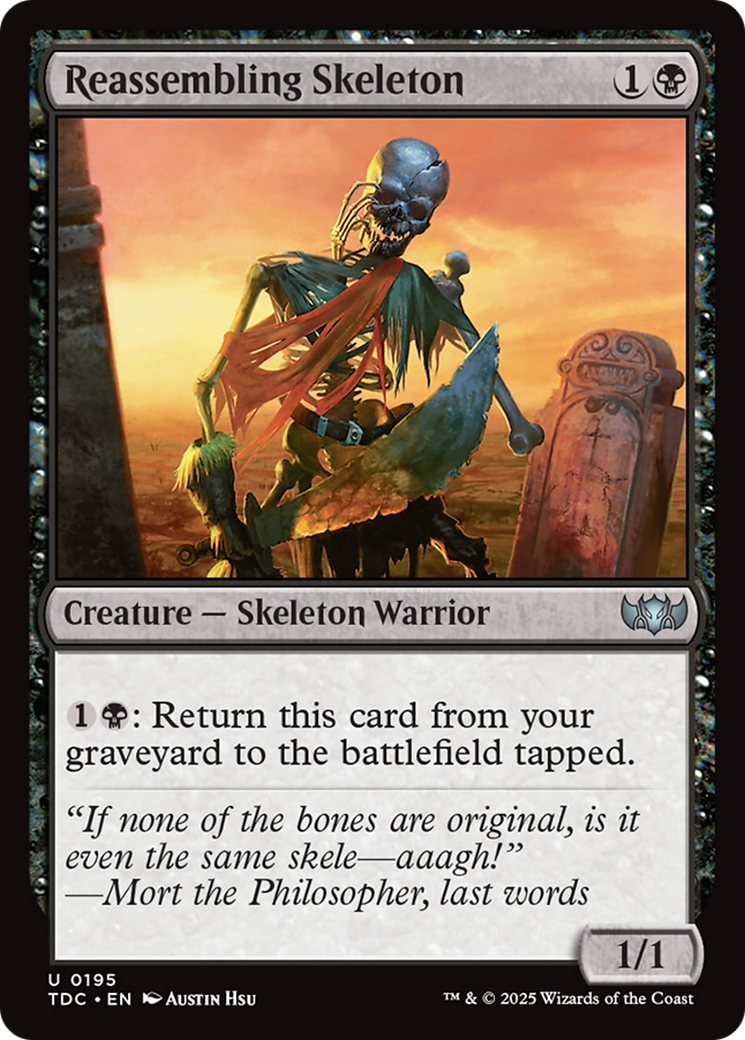 Reassembling Skeleton [Tarkir: Dragonstorm Commander] | Exor Games Dartmouth
