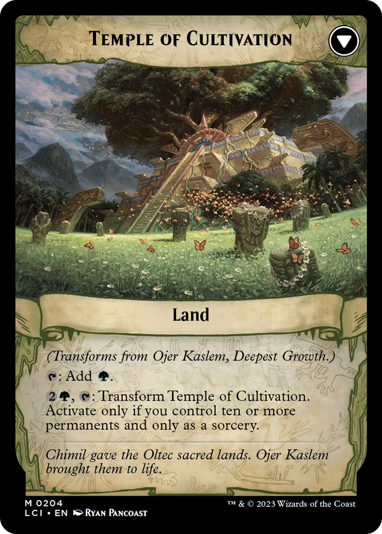 Ojer Kaslem, Deepest Growth // Temple of Cultivation [The Lost Caverns of Ixalan Prerelease Cards] | Exor Games Dartmouth