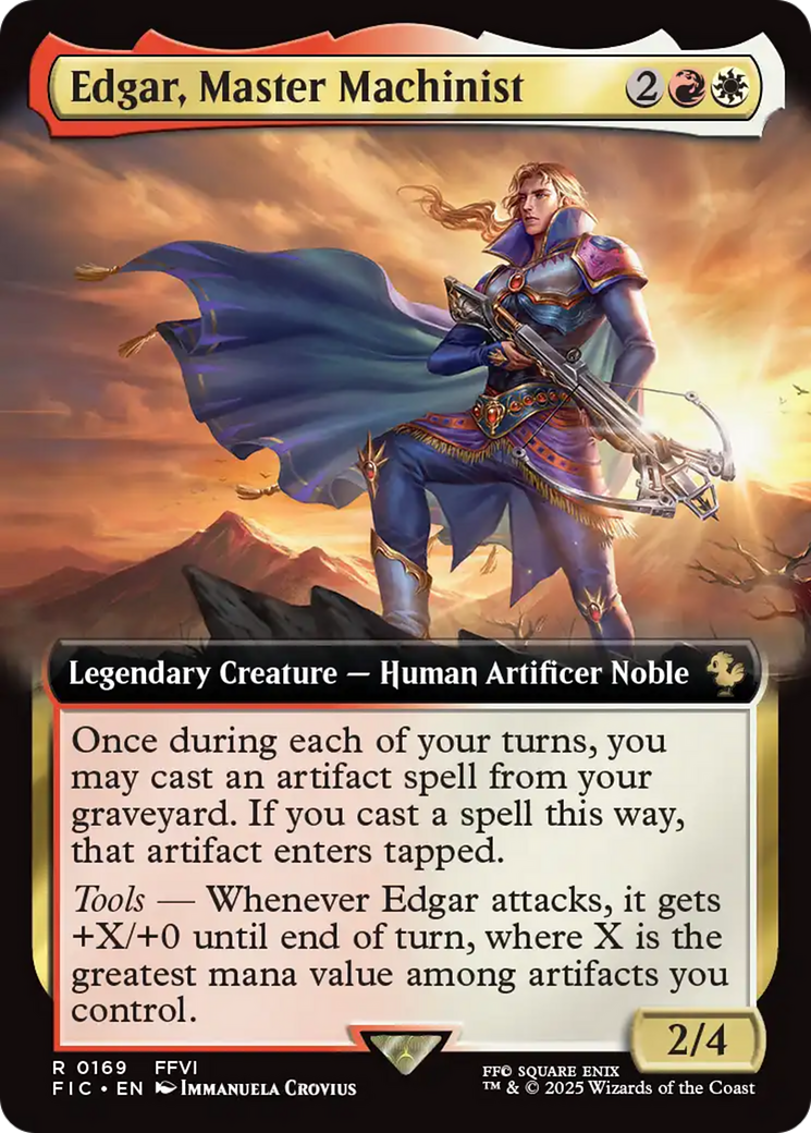 Edgar, Master Machinist (Extended Art) [FINAL FANTASY Commander] | Exor Games Dartmouth