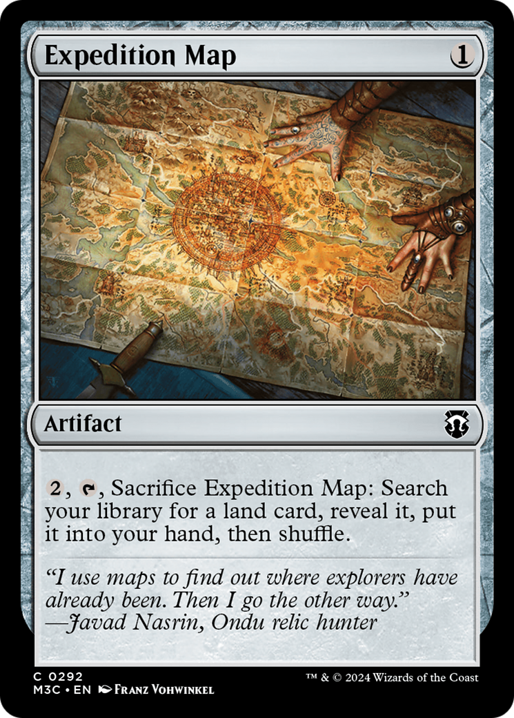 Expedition Map (Ripple Foil) [Modern Horizons 3 Commander] | Exor Games Dartmouth