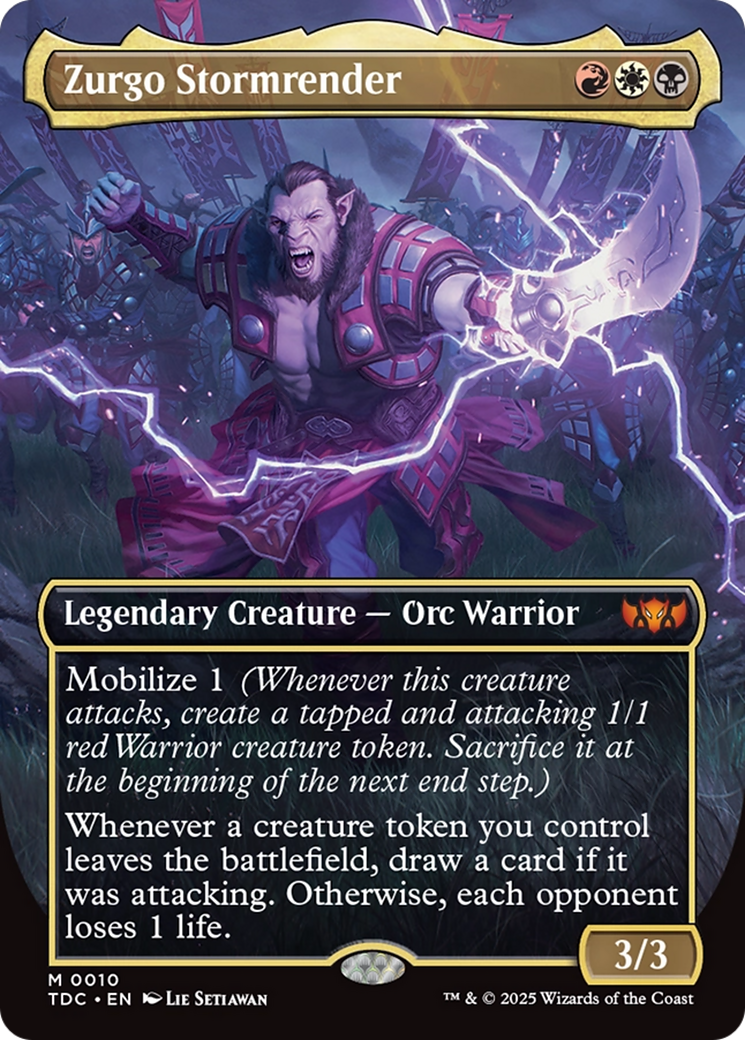 Zurgo Stormrender (Borderless) [Tarkir: Dragonstorm Commander] | Exor Games Dartmouth