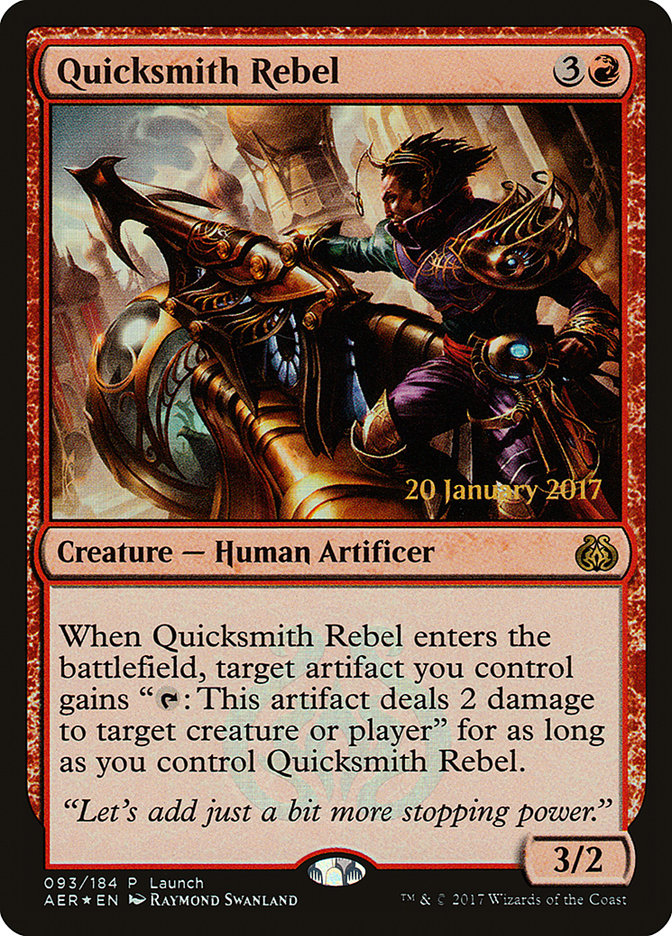 Quicksmith Rebel (Launch) [Aether Revolt Promos] | Exor Games Dartmouth