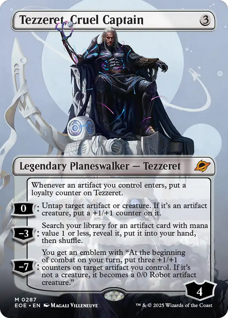 Tezzeret, Cruel Captain (Borderless) [Edge of Eternities] | Exor Games Dartmouth