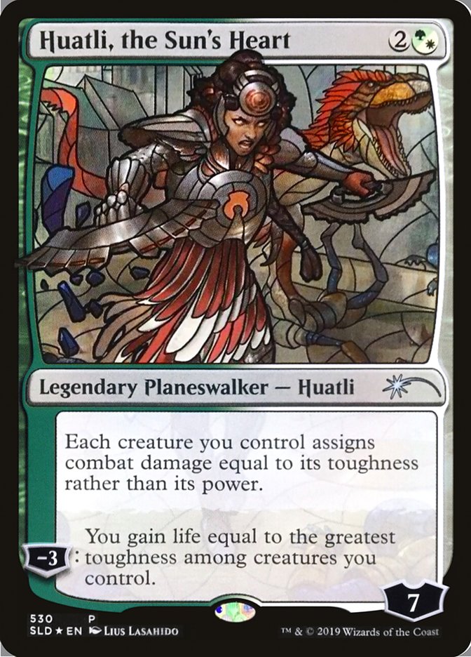 Huatli, the Sun's Heart (Stained Glass) [Secret Lair Drop Promos] | Exor Games Dartmouth