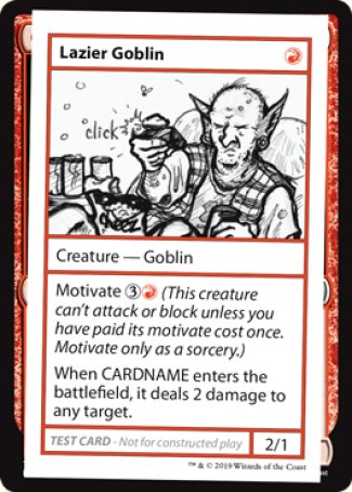 Lazier Goblin (2021 Edition) [Mystery Booster Playtest Cards] | Exor Games Dartmouth