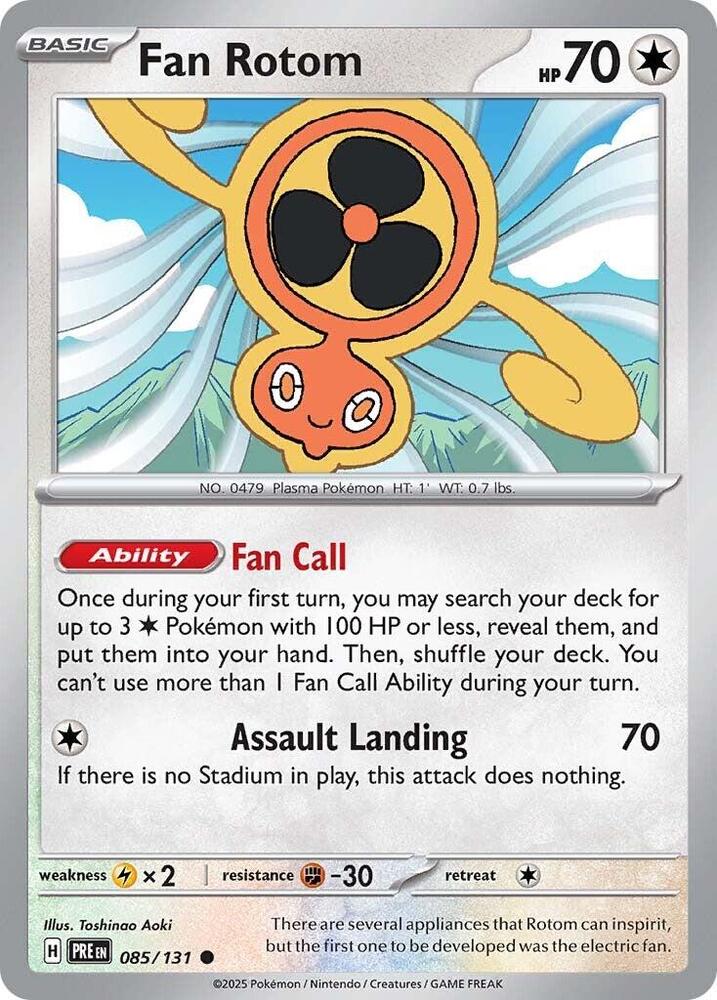 Fan Rotom (085/131) [Scarlet & Violet: Prismatic Evolutions] | Exor Games Dartmouth