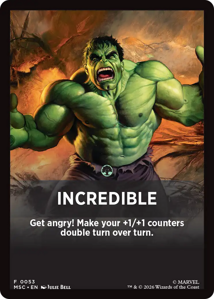 Incredible Theme Card [Marvel Super Heroes Commander] | Exor Games Dartmouth