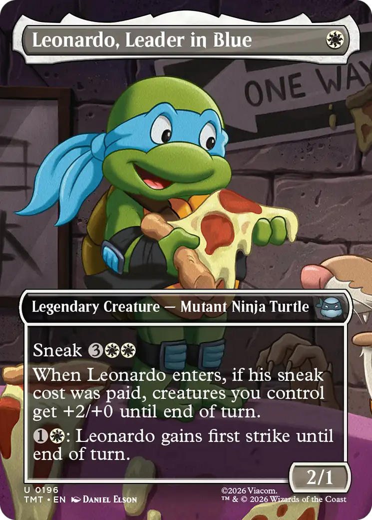 Leonardo, Leader in Blue (Borderless) [Teenage Mutant Ninja Turtles] | Exor Games Dartmouth