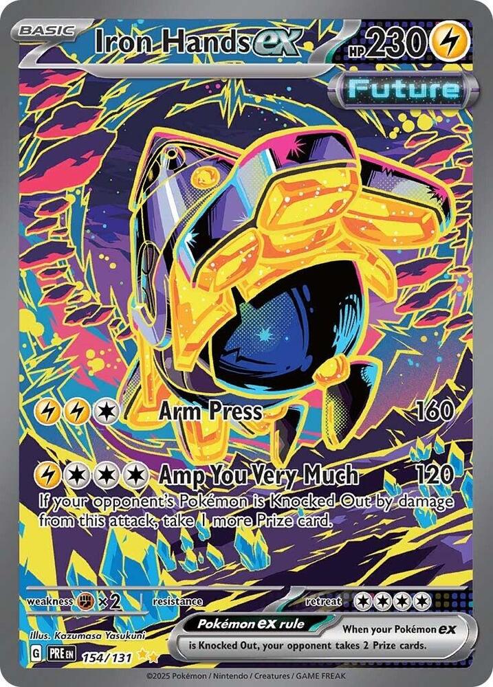 Iron Hands ex (154/131) [Scarlet & Violet: Prismatic Evolutions] | Exor Games Dartmouth